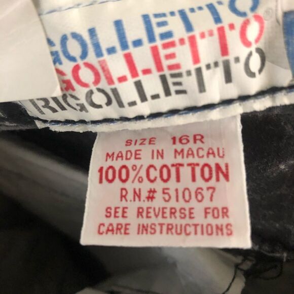 Rigolletto Blasted Black white tie dye pants size 16 New with tags - Picture 7 of 8